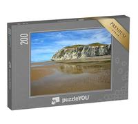 puzzleYOU : Puzzle de 200 pièces « Cap Blanc Nez, Cote d'Opale, Pas-de-Calais, France : La Plage à marée Basse »