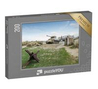 puzzleYOU : Puzzle de 200 pièces « Char américain à Utah Beach, mémorial du débarquement en Normandie »
