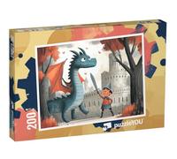 puzzleYOU : Puzzle de 200 pièces « Chevalier Kuno avec l’épée du Dragon Magique »