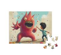 puzzleYOU : Puzzle de 200 pièces « L’Attaque des Monstres de Bonbons Rouges »