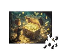 puzzleYOU : Puzzle de 200 pièces « La découverte du trésor Magique »