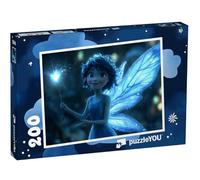 puzzleYOU : Puzzle de 200 pièces « La fée Bleue au Clair de Lune »