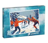 puzzleYOU : Puzzle de 200 pièces « La Grande Bataille de Boules de Neige »