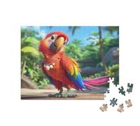 puzzleYOU : Puzzle de 200 pièces « Le Perroquet coloré au Paradis »