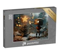 puzzleYOU : Puzzle de 200 pièces « Le Petit Robot Jim et Son Miracle de Noël »