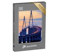 puzzleYOU : Puzzle de 200 pièces « Le Pont de Saint-Nazaire sur la côte Atlantique française »