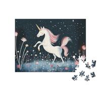 puzzleYOU : Puzzle de 200 pièces « Licorne au Clair de Lune »