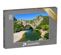 puzzleYOU : Puzzle de 200 pièces « l'incroyable Pont d'arc sur l'Ardèche, France »