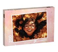 puzzleYOU : Puzzle de 200 pièces « Maggy dans Le Paradis des Feuilles »