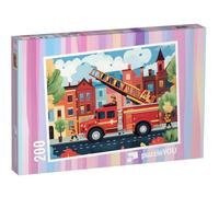 puzzleYOU : Puzzle de 200 pièces « Opération des Pompiers pour l’échelle à Plateau tournant »