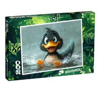puzzleYOU : Puzzle de 200 pièces « Plaisirs de l’Eau avec Canard Coin-Coin »