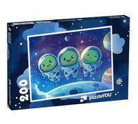 puzzleYOU : Puzzle de 200 pièces « Quand Les extraterrestres Viennent Nous Rendre Visite »