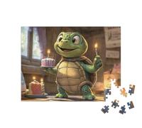 puzzleYOU : Puzzle de 200 pièces « Un Joli gâteau d’Anniversaire de Schorschi Turtle »