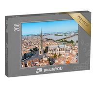 puzzleYOU : Puzzle de 200 pièces « Vue panoramique de Bordeaux en France »