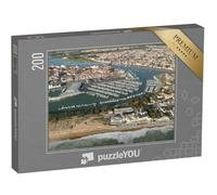 puzzleYOU : Puzzle de 200 pièces « Vues aériennes de Saint-Gilles-Croix-de-Vie 85800 à l'ouest de la Vendée »