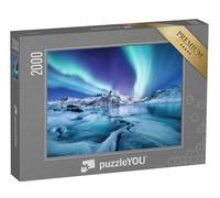 puzzleYOU : Puzzle de 2000 pièces « Aurores boréales au-Dessus des Lofoten, Norvège »