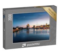 puzzleYOU : Puzzle de 2000 pièces « Coucher de Soleil sur la Ville de La Rochelle en France »