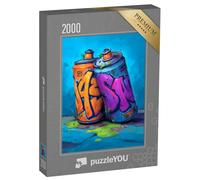 puzzleYOU : Puzzle de 2000 pièces « Duo de Pots de Peinture »
