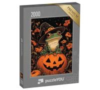 puzzleYOU : Puzzle de 2000 pièces « Grenouille Magique d'halloween »