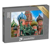 puzzleYOU : Puzzle de 2000 pièces « La cathédrale Saint-Basile sur la Place Rouge à Moscou, Russie »