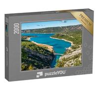 puzzleYOU : Puzzle de 2000 pièces « Lac de Sainte-Croix, Gorges du Verdon, Gorges du Verdon Provence-Alpes-Cote d'Azur, Provence »