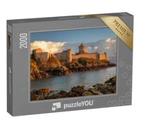 puzzleYOU : Puzzle de 2000 pièces « Le Fort la Latte (Bretagne, France) au Lever du Soleil »