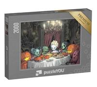 puzzleYOU : Puzzle de 2000 pièces « Monstres savourant Le festin d'halloween »