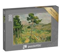 puzzleYOU : Puzzle de 2000 pièces « Paul Cézanne - Mont Sainte Victoire et Le viaduc de la vallée de l'arc »