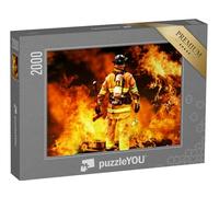 puzzleYOU : Puzzle de 2000 pièces « Pompier dans Le feu »