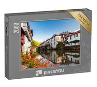 puzzleYOU : Puzzle de 2000 pièces « Pont sur la Nive à Saint Jean Pied de Port, Pays Basque, France »