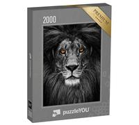 puzzleYOU : Puzzle de 2000 pièces « Portrait d'un Lion au Regard de feu »