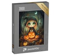 puzzleYOU : Puzzle de 2000 pièces « Sorcière dans la Nuit d'halloween »