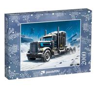 puzzleYOU : Puzzle de 2000 pièces « Un Camion Noir en Mission Polaire »