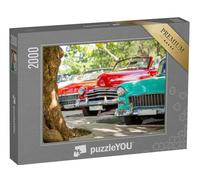 puzzleYOU : Puzzle de 2000 pièces « Voitures Anciennes Classiques à La Havane, Cuba »