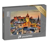 puzzleYOU : Puzzle de 2000 pièces « Vue du château d'Édimbourg Depuis Calton Hill, Écosse »
