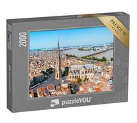 puzzleYOU : Puzzle de 2000 pièces « Vue panoramique de Bordeaux en France »