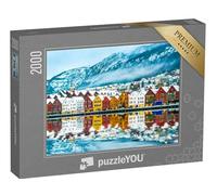 puzzleYOU : Puzzle de 2000 pièces « Vue sur Bergen, Norvège »