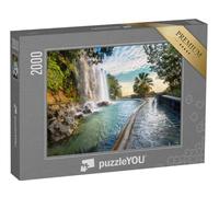 puzzleYOU : Puzzle de 2000 pièces « Vue sur la Cascade de la Colline du château à Nice. Côte d'Azur, France »