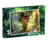 puzzleYOU : Puzzle de 48 pièces « Ailes de fée Scintillantes »