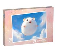 puzzleYOU : Puzzle de 48 pièces « Ballon en Peluche sur la Route »