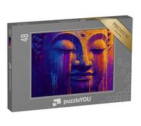 puzzleYOU : Puzzle de 48 pièces « Bouddha dans Le Jeu des Couleurs »