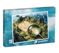 puzzleYOU : Puzzle de 48 pièces « Chasse au trésor au Pays des Dragons »