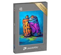 puzzleYOU : Puzzle de 48 pièces « Duo de Pots de Peinture »