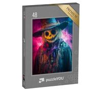 puzzleYOU : Puzzle de 48 pièces « Epouvantail d'halloween »