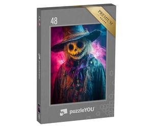 puzzleYOU : Puzzle de 48 pièces « Epouvantail d'halloween »