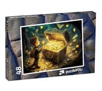 puzzleYOU : Puzzle de 48 pièces « La découverte du trésor Magique »