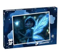 puzzleYOU : Puzzle de 48 pièces « La fée Bleue au Clair de Lune »