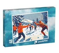 puzzleYOU : Puzzle de 48 pièces « La Grande Bataille de Boules de Neige »