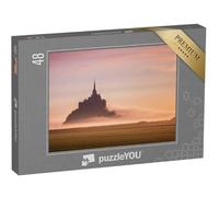puzzleYOU : Puzzle de 48 pièces « Le Mont Saint-Michel au Lever du Soleil »