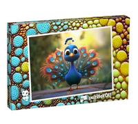 puzzleYOU : Puzzle de 48 pièces « Le Paon Qui enchantait la Jungle »